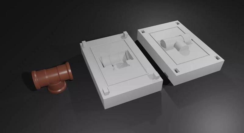 Mold for Pipe T - Form - Molde Forma Cano