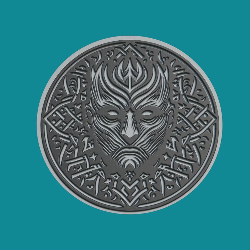 Night King Print Model Night King Medallion Night King Wall Decor