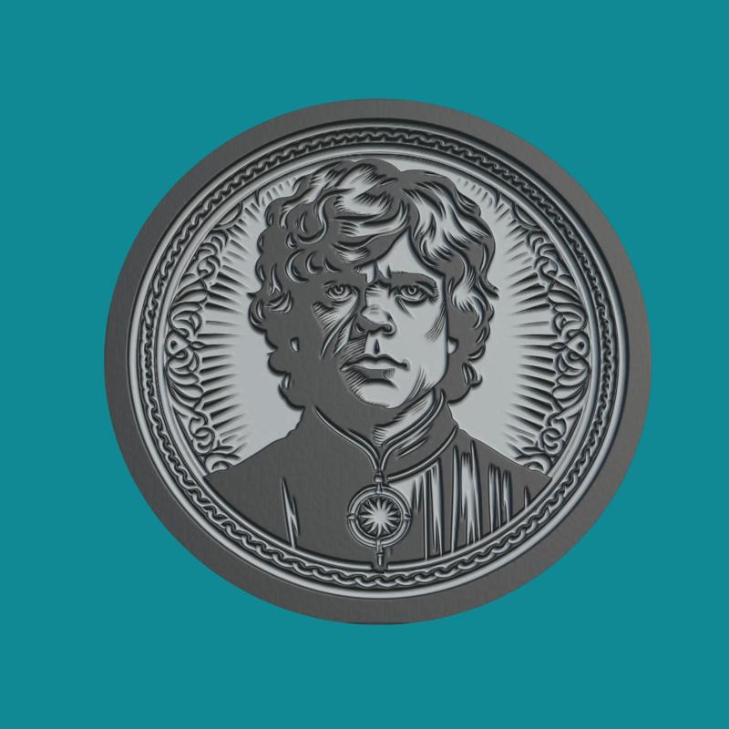 Tyrion Lannister Print Model Tyrion Lannister Medallion Tyrion Lannister Wall Decor