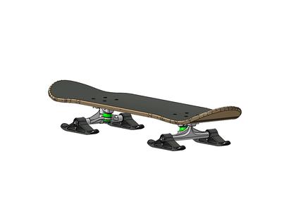 Skate Ski - replace 56mm wheels for snow