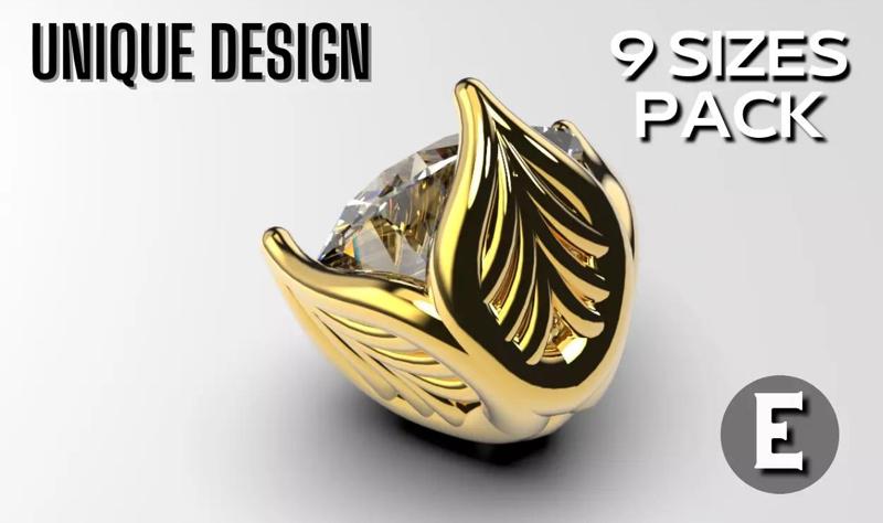 a package of engagement solitaire ring heads or stud earrings