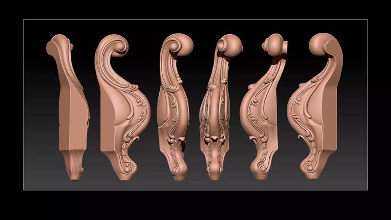 Classic Table and Chair Leg Model Kit - 076