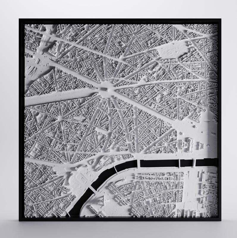 3D Model of Paris, France 60x60