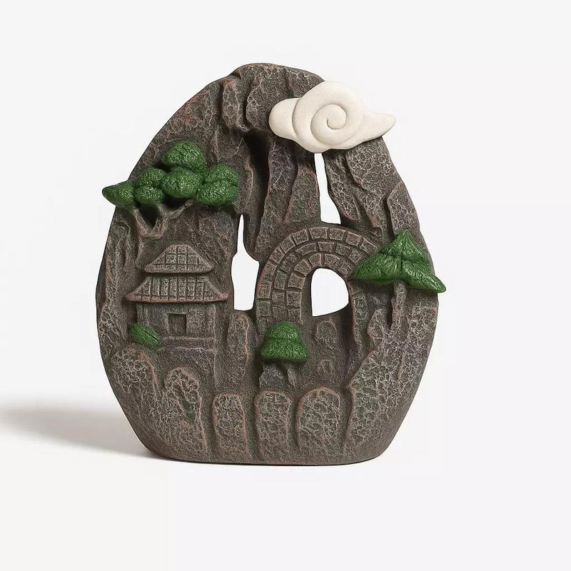 Zen Mountain Backflow Incense Burner  3D Printable Decor