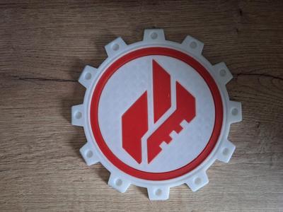 Automaton Incineration corps coaster - Helldivers 2