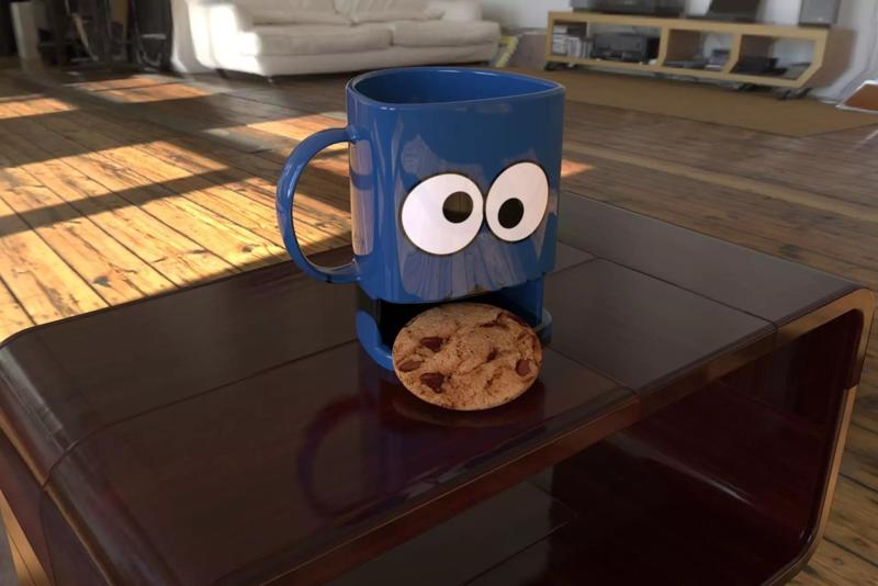 3D cookie mug