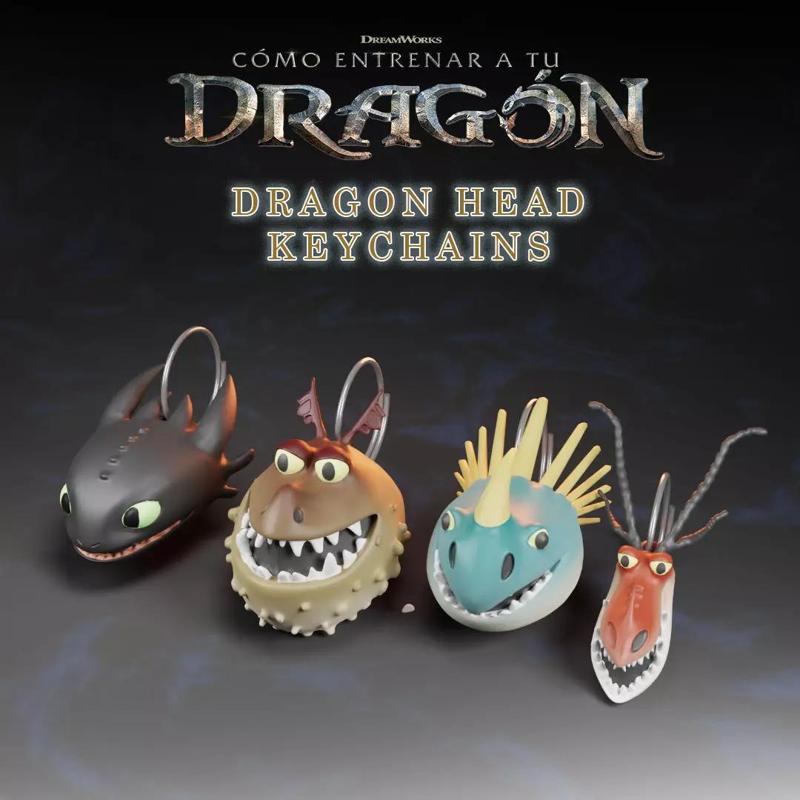 Dragon Head Keychains How to Train Your Dragon