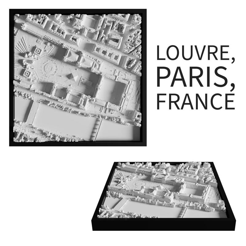 3d Model of Louvre, Paris