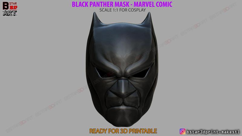Black Panther Mask - Helmet for cosplay - Marvel comics