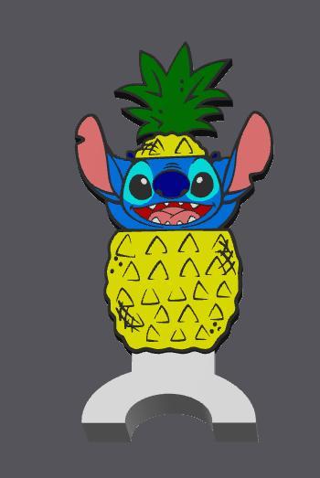 Stitch with Pineapple - Mini Backpack Hook