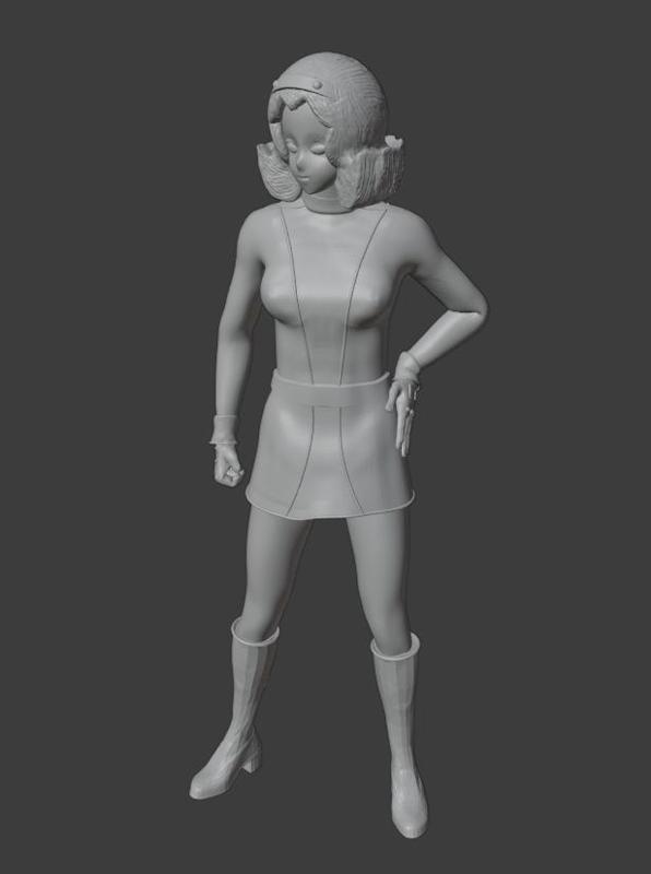 Miwa pilot of Big Shooter Jeeg Steel robot