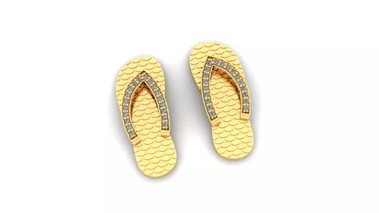 Chinelo Havaiana pingente diamantes