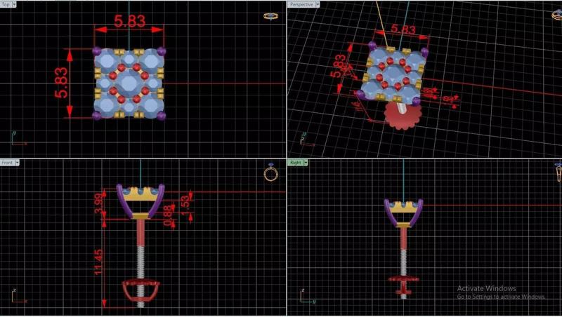 Collection- Bulk Earrings-with stones-15 Files 3D print model