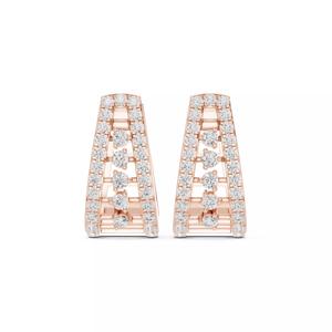 Diamond Hoops Earrings 3dm stl renders animation videos details