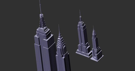 Empire State Building and Chrysler Building