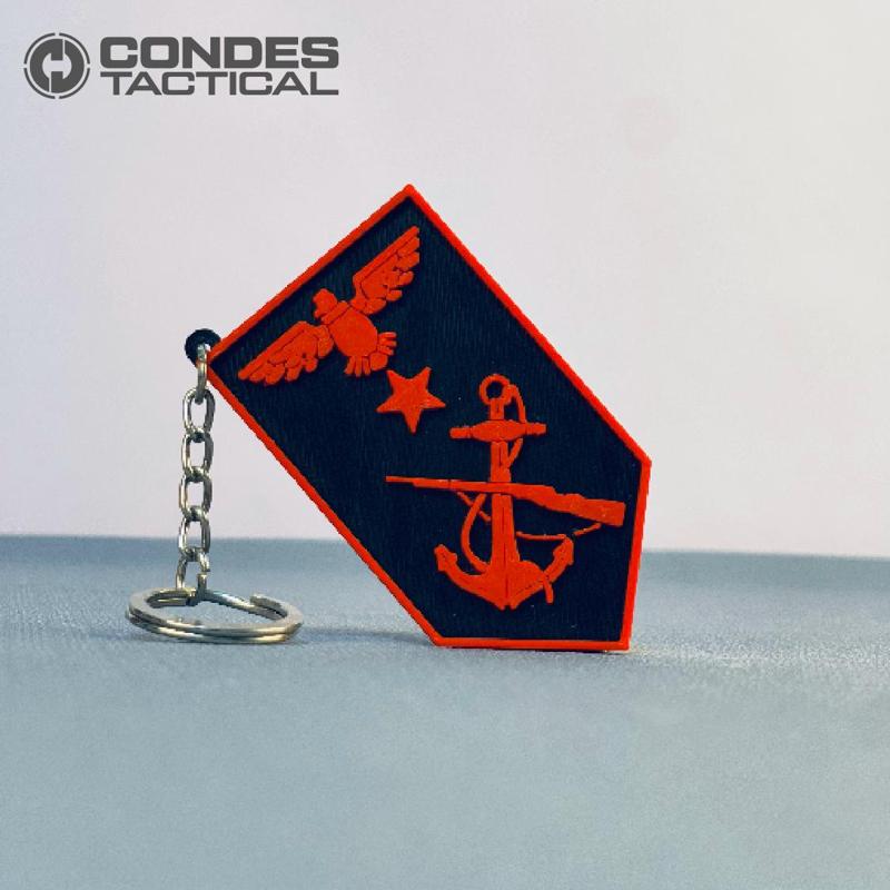 LLAVERO SARGENTO PRIMERO (KEYCHAIN) - INFANTERÍA DE MARINA COLOMBIA.