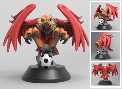 Soccer trophy vulture