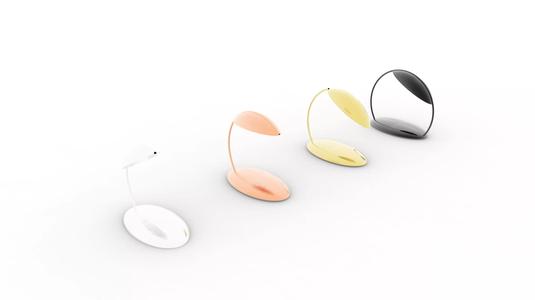 Lighting table lamp with leaf