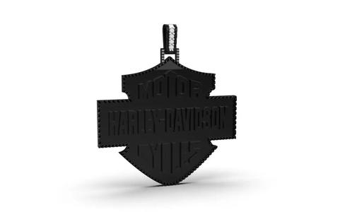 Harley Davidson Logo Jewelry 3D Model