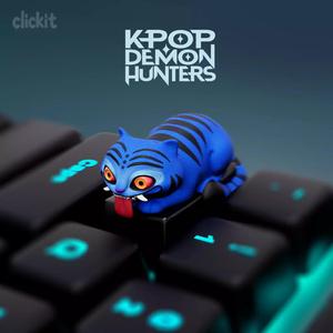 Derpy Tiger Keycap for Shift Funny Artisan Mechanica