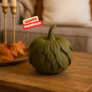 LEAVES PUMPKIN / PUMPKIN LEAF / NATURE AUTUMN DESIGN / ABSTRACT DECOR