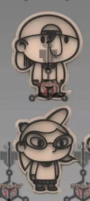 sid and Phoebe cookie cutter hey arnold