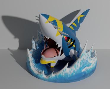 Mega Sharpedo 3D print model