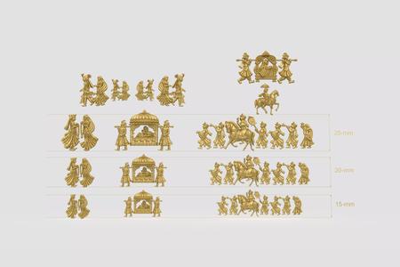 Dulhanset 3size stl file