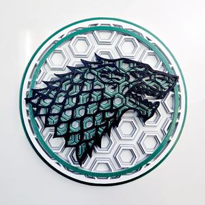 GoT Stark Sigil Dimensional Mosaic