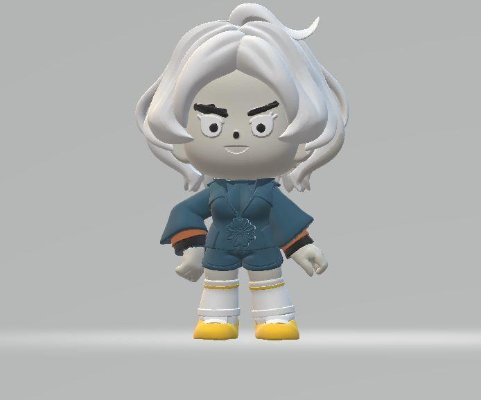 chibi cute anime 3D printable model