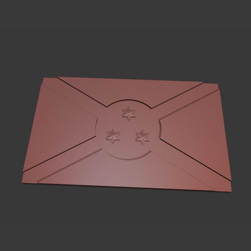 Burundi flag 3d relief .stl file