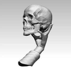 William Shakespeare Human Skull To be or Not