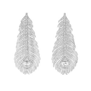 Peacock Feather Flexible Earrings