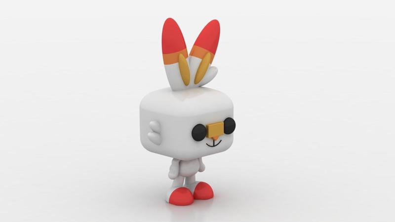 cute rabbit toy 3d printable model