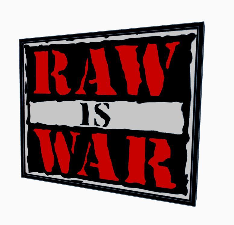 RAW IS WAR Lightbox by MANIACMANCAVE3D