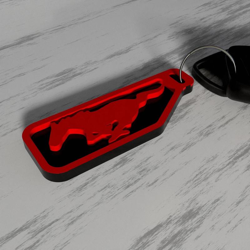 Mustang Keychain NFC tag