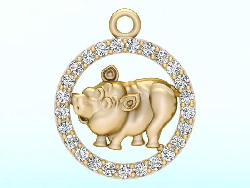 Pig pendant