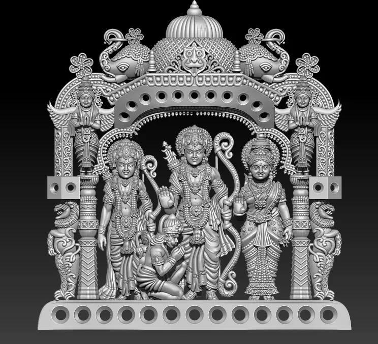 ram bhagavan gold silvet pendent