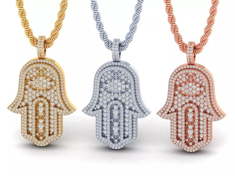 Hamsa Hand Pendant