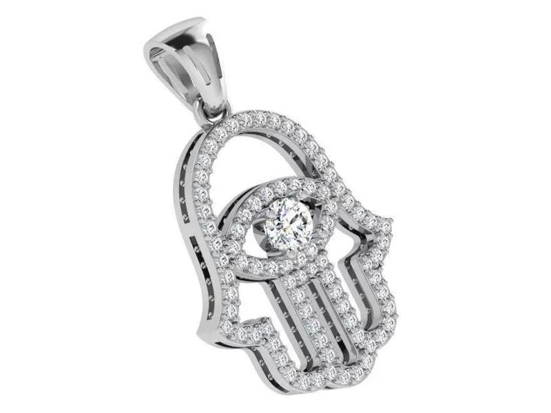 Hamsa Hand Pendant 4678