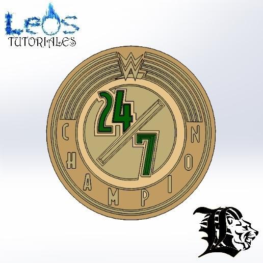 24/7 WWE Life Size Belt - LeosTutorials - Leosindustries