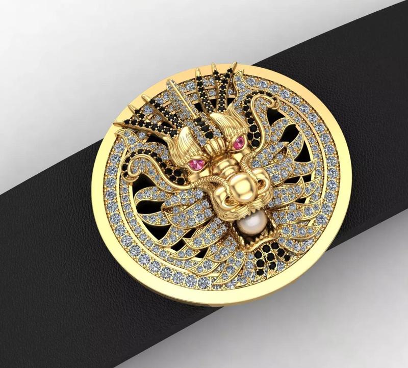 Dragon belt with diamond