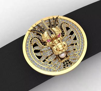 Dragon belt with diamond