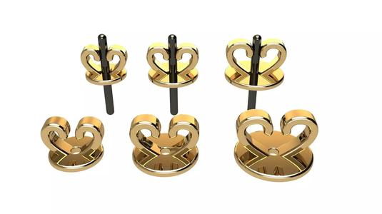 Heart Shape Earring Back