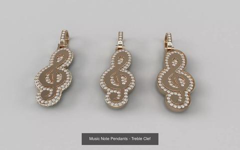 Music Note Pendants - Collection