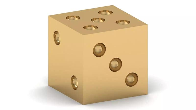 3D Dice 10x10x10 3D Printable File