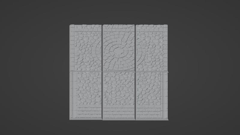 50x100mm cobblestone bases