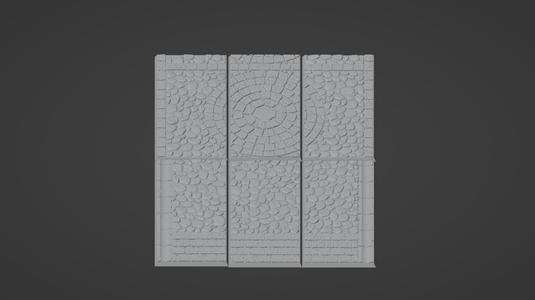 50x100mm cobblestone bases