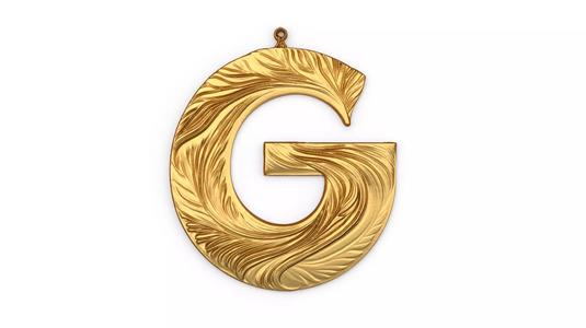 Alphabet Letter G Pendant