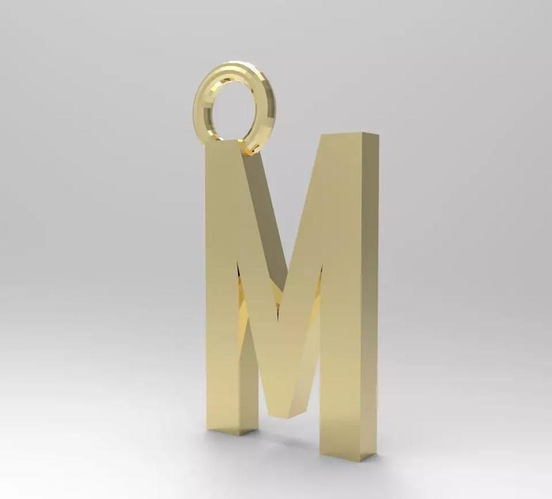 ALPHABET LATTER M PENDANT